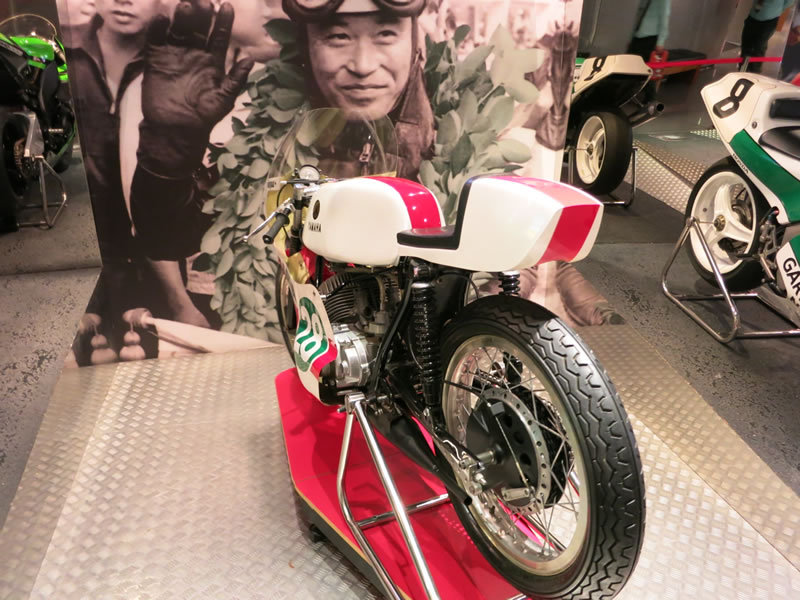 マカオグランプリ博物館には、マカオ市内を爆走したバイクもあるよ