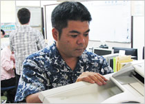 お仕事紹介-営業部 営業二課 粟国正(入社6年目)