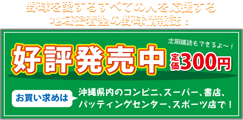 野球を愛するすべての人を応援する地域密着型の野球情報フリーペーパー