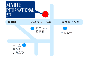 MARIE INTERNATIONAL(マリーインターナショナル)地図