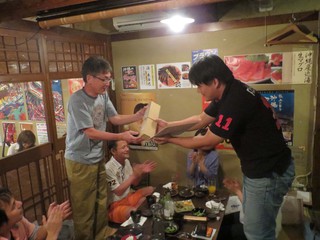 山下さんの送別会 山下さんの送別会