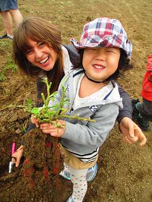 Sweet Potato Picking ! 芋ほり遠足