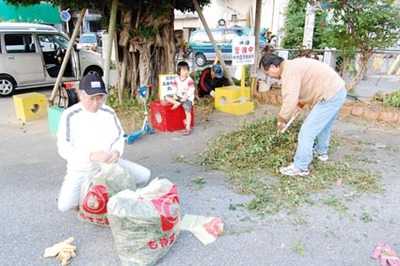 にぎわい広場の花壇