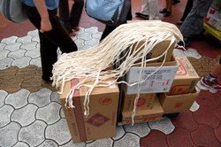 年末マチグヮー-正月食材編 ムーチーの巻-