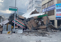 花蓮県玉里の地震被害