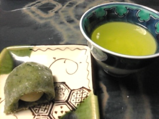 新茶と和菓子