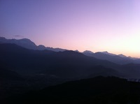 ネパール☆虹の旅④　ヒマラヤの朝日１