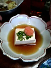 白子入り豆腐!