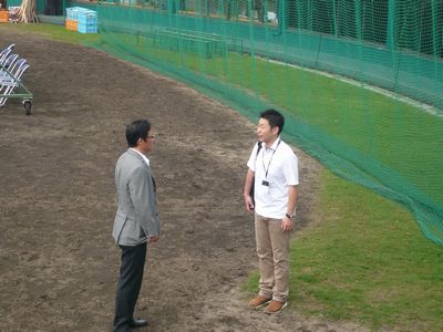 日ハムキャンプ地へ