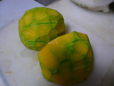 カボチャがメロンに見えた