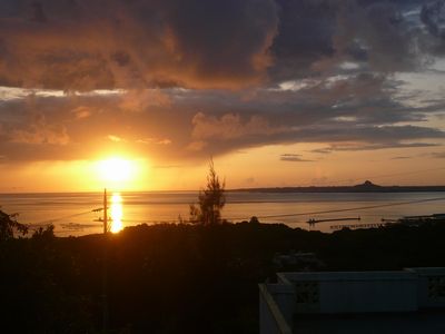 今日の夕日