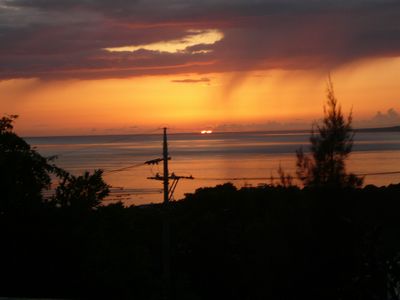 今日の夕日