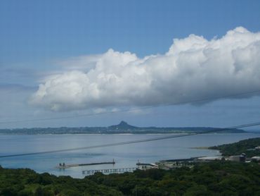 青空と島