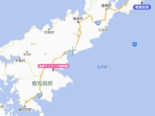 国道58号線