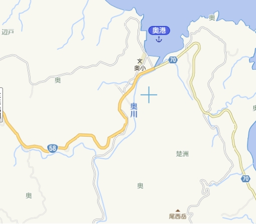 国道58号線