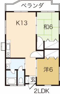 ２LDK見取図