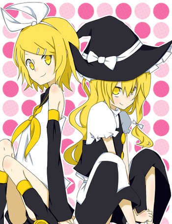 【メイド喫茶】 東方×鏡音リン・レン