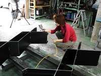 けがき、穴あけに続く・・ 2011/11/05 21:37:33