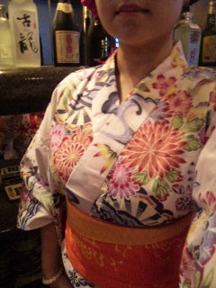 本日も浴衣姿で♪