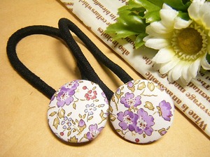 くるみボタンヘアゴム入荷♪