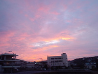 きれいな朝焼け 2011/12/29 07:13:06