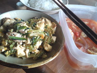 うまうま燃焼スープとゴーヤーチャンプルー 2012/05/10 08:16:43