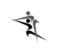 ナイキのロゴを使ってロンドン五輪の競技を表現