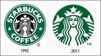 スタバのロゴが変わる!? 新ロゴ、コーヒーの表示消える