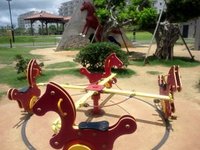 息子を連れて北谷の公園へ