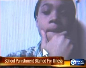 罰として腕立てをし病院送りとなった少年の話題
