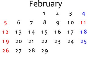 今日から2月、「うるう年」