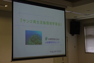 サンゴ再生活動環境学習会