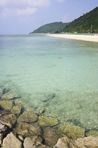 大宜味道站前的海滨