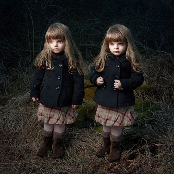 双子のアート写真