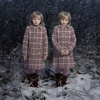 双子のアート写真