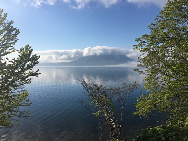 支笏湖の朝 支笏湖の朝