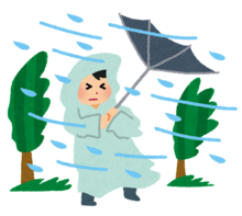 ついに台風直撃ですか~。 ついに台風直撃ですか~。