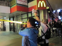 消防車、レスキュウ隊登場