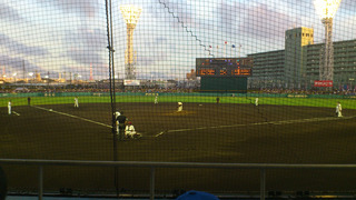 昨日、沖縄セルラースタジアムにプロ野球観戦に行きました。