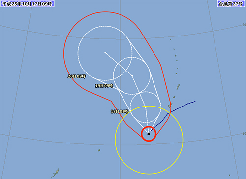 台風27号「フランシスコ」