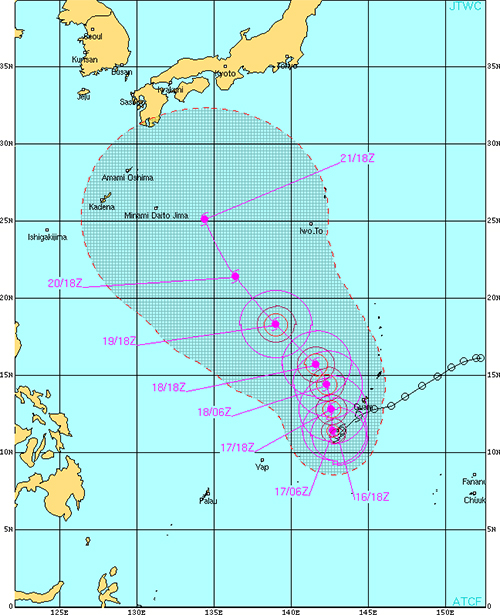 台風27号「フランシスコ」