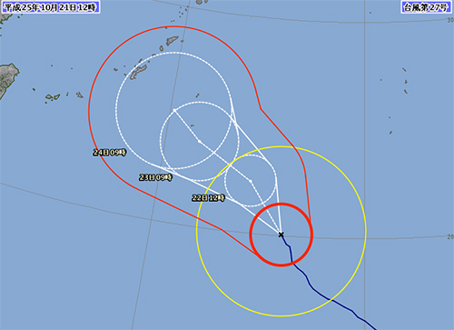 台風27号「フランシスコ」