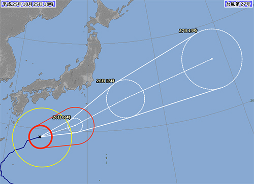 台風27号「フランシスコ」