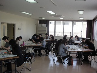 リース教室の様子 リース教室の様子