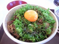 ねぎ玉牛丼