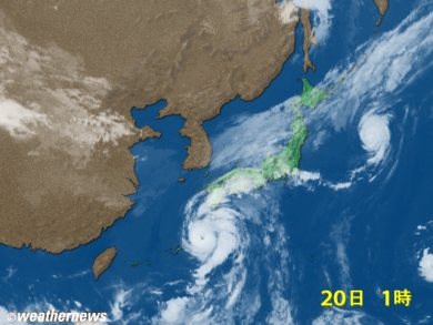 ノロノロ台風(15号)