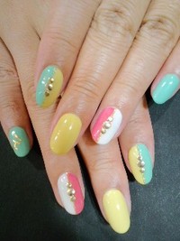 カラフルネイル☆ 2012/04/23 20:57:46