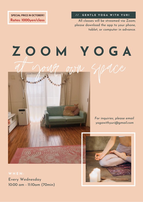 【NEW!!】ONLINE Zoom Yoga
