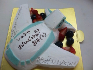 立体ひこうきケーキ☆