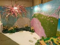 春を彩る折紙展・準備作業